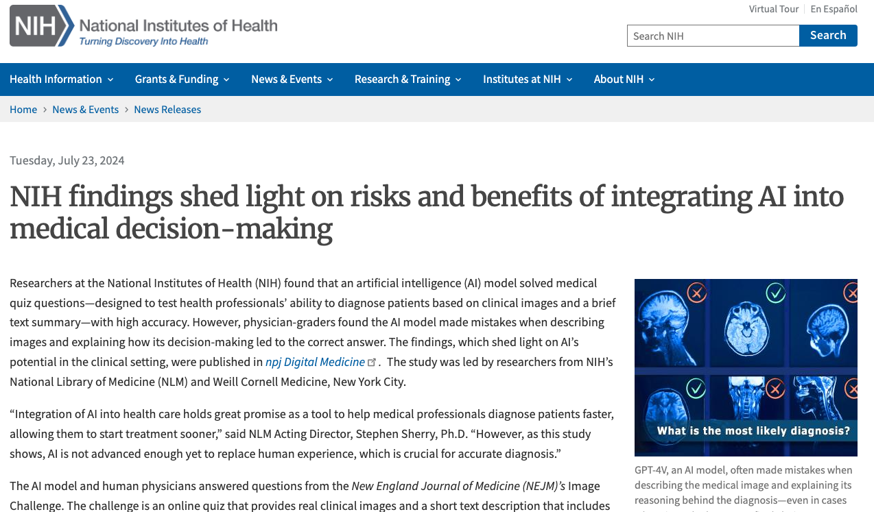 nih.gov News Releases &middot; July 23, 2024.